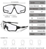 Gafas De Sol Fotocromáticas POAT Para Hombre Y Mujer Estilo Nuevo Deportes MTB Ciclismo Pesca Correr Ópticas UV400 TR-90 Polímero - details 2