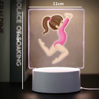 Lámpara De Ilusión 3D Para Habitación De Niñas Deportivas Decoración De Dormitorio Regalo De Cumpleaños Luz Nocturna Infantil - details 7