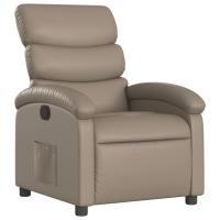 vidaXL Sillón reclinable de cuero sintético Negro, Crema, Marrón Sillon Dormitorio Sillon Comodos Silla Relax Sillón Sofá - details 0