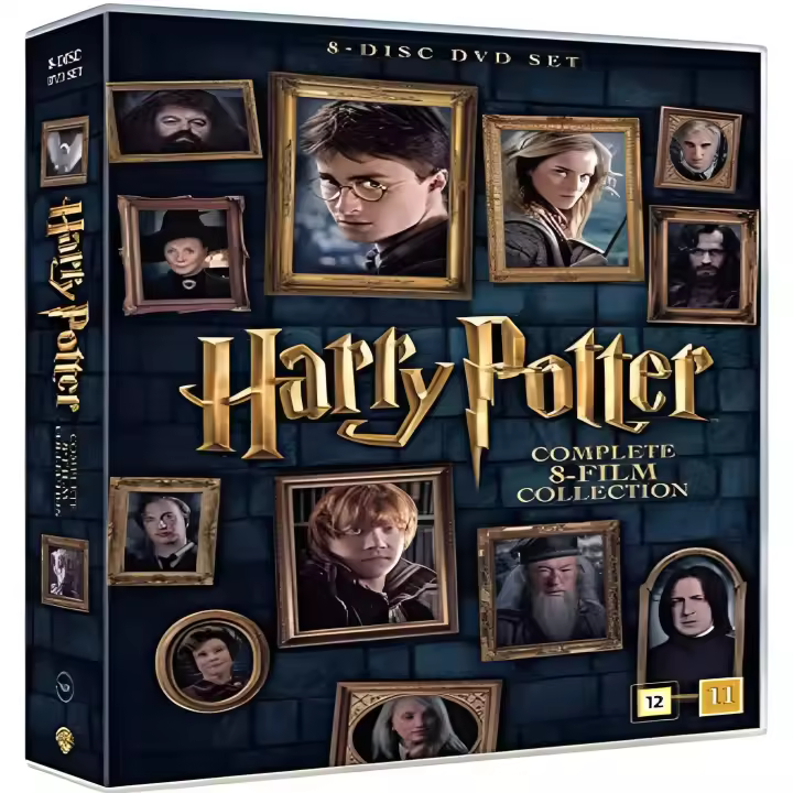 Warner Bros Harry Potter: Colección Completa de 8 Películas en DVD - 1