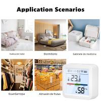 Sensor De Temperatura Y Humedad Inteligente ZigBee Tuya Con Pantalla LCD Iluminada Compatible Con Google Assistant Necesita Hub Tuya Zigbee - details 14