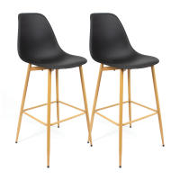 Conjunto de 1 y 2 Taburetes The Secret Home en Polipropileno y Metal/Madera - details 3
