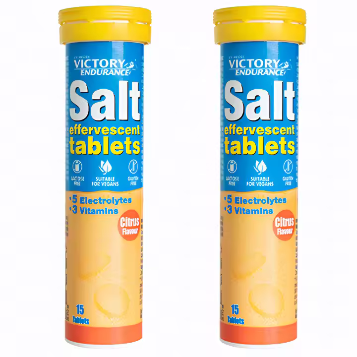 X2 SALT EFFERVESCENT CITRUS (2X15tabs) - Victory Endurance  Hidratación óptima  Sales minerales  Sales esfervescentes - 1
