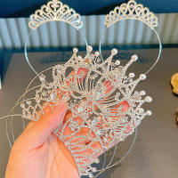 Diadema De Corona Para Niñas 1 Pieza Accesorio De Cabello Lindo Para Fiestas Y Desfiles Regalo De Cumpleaños Para Niñas Pequeñas - details 2