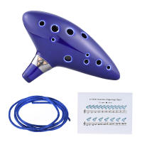 Ocarina De Cerámica Alto C Con 12 Agujeros Flauta De Viento Instrumento Musical - details 7