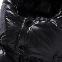 Chaqueta De Moda Para Hombres TRAF Negra Invierno Con Volante Grueso 90% Plumas Blancas Cierre De Cremallera Estilo Casual Sólido Talla Regular - details 4