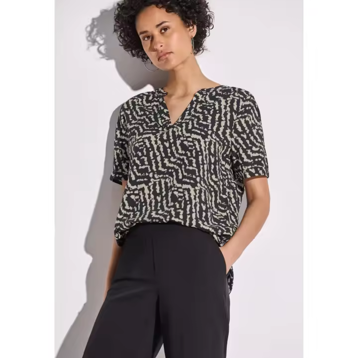 Street One Mod. PS345627 - Blusa estampada con escote abierto para mujer - 1