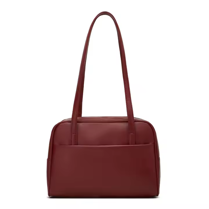 Bolso De Hombro Para Mujer Gran Capacidad Bolsa De Compras Diaria Para Trabajo Y Compras Pequeño Bolso De Mano Estilo Boston - 1