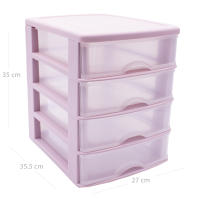 Banner - Torre de almacenamiento con 4 cajones