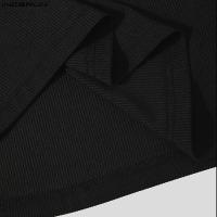 Chaleco De Cuero Para Hombre Ajustado Y Cómodo Casual Color Sólido Tamaño S-5XL INCERUN Top 2023 O-Neck Sin Capucha - details 12