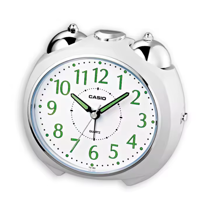 Reloj de mesa, despertador Casio TQ-369-7EF  con sonido de campana. - 1