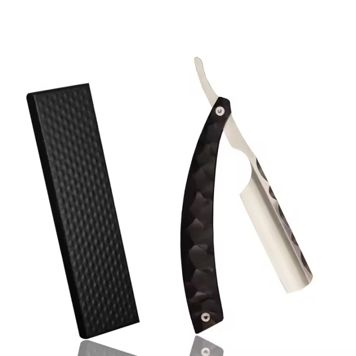 Mango De Madera Acero Inoxidable Accesorio De Peluquería Para Rostro Uso Individual - 1