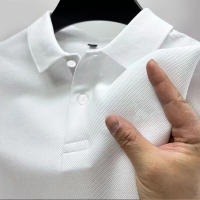 Camisa Polo Casual Para Hombre Verano Streetwear Manga Corta Empresarial Transpirable Rápida Secado Estilo Sólido Tallas S-4XL - details 1