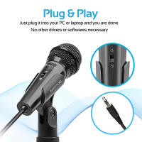 Promate Tweeter-9 Micrófono de condensador Estéreo conector AUX 3,5 mm para PC - details 2