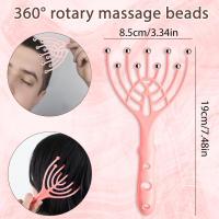 Head Massager cuero cabelludo para el crecimiento del cabello y el estrés Relax (Rosa) - details 3
