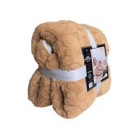 Manta Gruesa de Sofá y Cama Corazones en Color Beis – Sedalina Suave con Sherpa, Calidez Garantizada- Mercatienda.es - details 2
