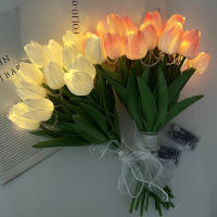 10/15pcs Luminosas Tulipanes LED Simulación Alta Calidad Flores Falsas Para Decoración De Hogar Y Fiestas Boda Decoración De Flores Artificiales - details 3