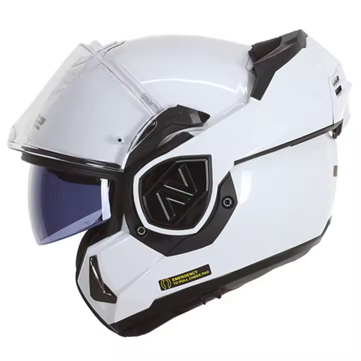Casco de Moto Modular LS2 Advant Solid Blanco - 1