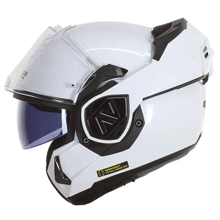 Casco de Moto Modular LS2 Advant Solid Blanco - 1