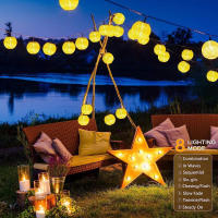Lámpara De Jardín Solar Impermeable Con Cadena De Luces LED 30/20/10 Modos Para Fiesta De Boda Navidad Decoración Externa - details 3