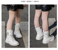 Botas De Cuero Para Niños Y Niñas Otoño Invierno 2023 Botines Cortos Para Bebé Antideslizantes Y Confortables Con Cierre De Cremallera - details 3