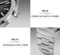 Reloj De Diversión CADISEN Retro Lujo Esmeralda NH35A Diseñador Alemán Para Hombre Automático Mecánico 10Bar Impermeable Luminoso - details 5