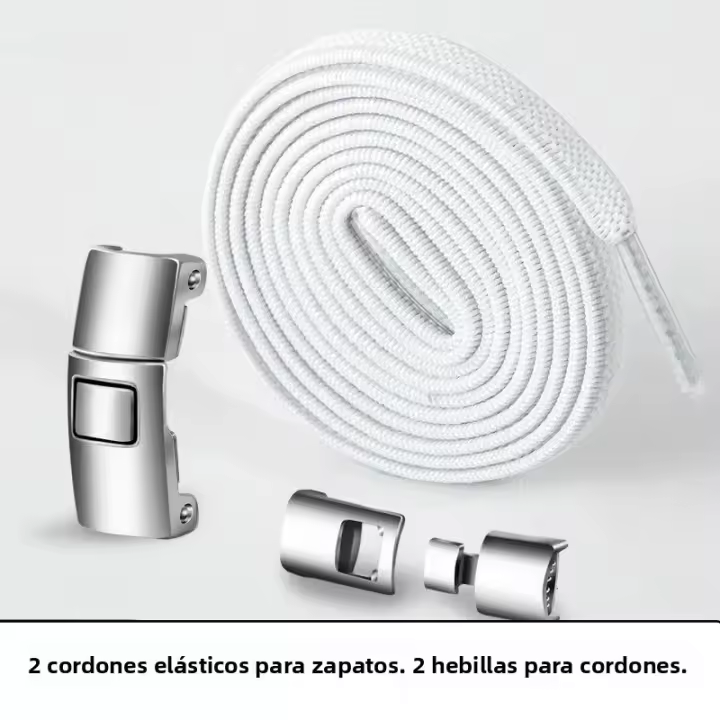 Alpargatas Elásticas Para Niños Y Adultos Con Cierre De Cruz Sin Nudo 1 Par Adecuado Para Zapatillas Ampliado Cierre De Lazo Para Zapatos - 1