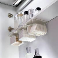 Caja De Almacenamiento Transparente Para Baño Con Cajón Estilo Armario De Espejo Caja Bajo El Espejo Para Algodón Maquillaje - details 2