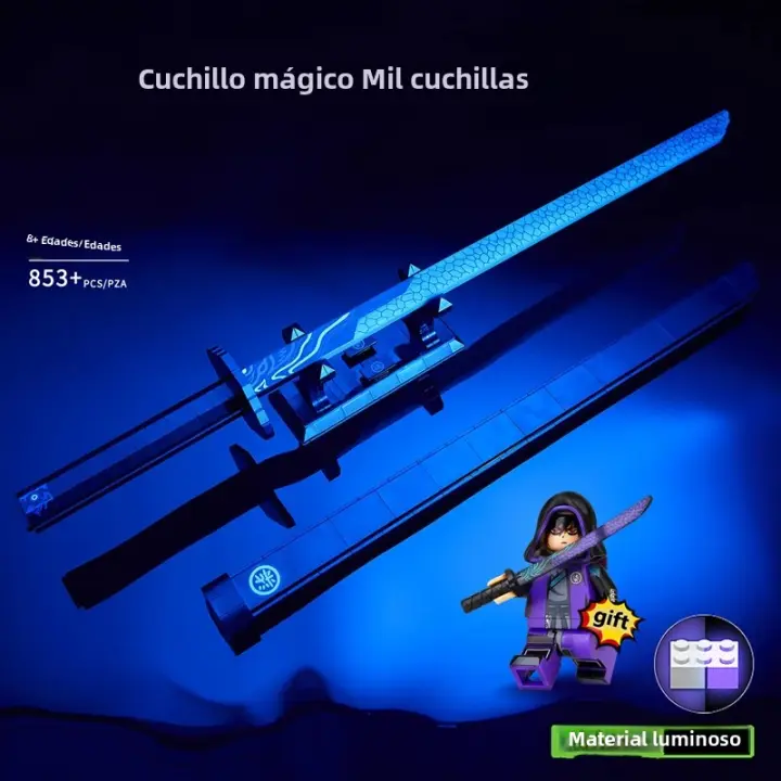  Blocs De Construcció Anime Luminosa De Las Sèptimes Espada Mágica De Mil Llums Regal d'Aniversari Blocs De Construcció Compatible Amb Lego ABS Unisex - 1