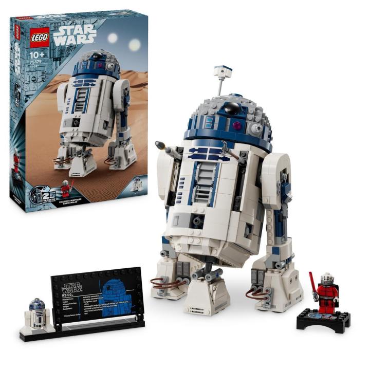 LEGO 75379 Star Wars: R2-D2 para Construir, Droide con Accesorios y Placa de Información, Ideal para Exponer y Revivir Aventuras Galácticas