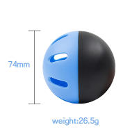 Bolas De Béisbol Para Principiantes De Plástico Con 16 Orificios Para Entrenamiento Interior Y Exterior Ligeros Y Con Flujo De Aire - details 0