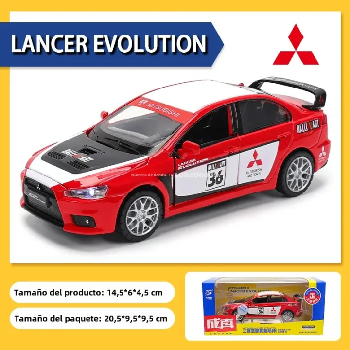 Coche De Aleación Mitsubishi Winged Land God WRC a Escala 1:32 Con Alas Juguete De Decoración Y Moldes Para Coleccionistas Y Regalos - 1