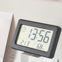 Reloj Digital Mini Portátil Con Mostrador De Temperatura Y Humedad Pantalla LED Reloj De Mesa Delgado Con Función De Alarma - details 1