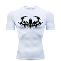 Camiseta De Fitness Para Hombres Musculado Gimnasio Quick Dry Transpirable Deporte Entrenamiento Estilo Fitness Ropa Deportiva - details 1