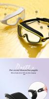 Gafas De Natación Profesionales HD Antiniebla Silicona Marco Grande Con Tapones Para Oídos Para Hombres Y Mujeres Accesorios De Natación - details 2
