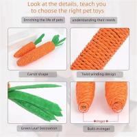 Juguete Interactivo Para Gatos Carota De Simulación Con Sonido Masticador De Dientes De Sisal Juguete De Masticación Para Perros Y Gatos - details 3