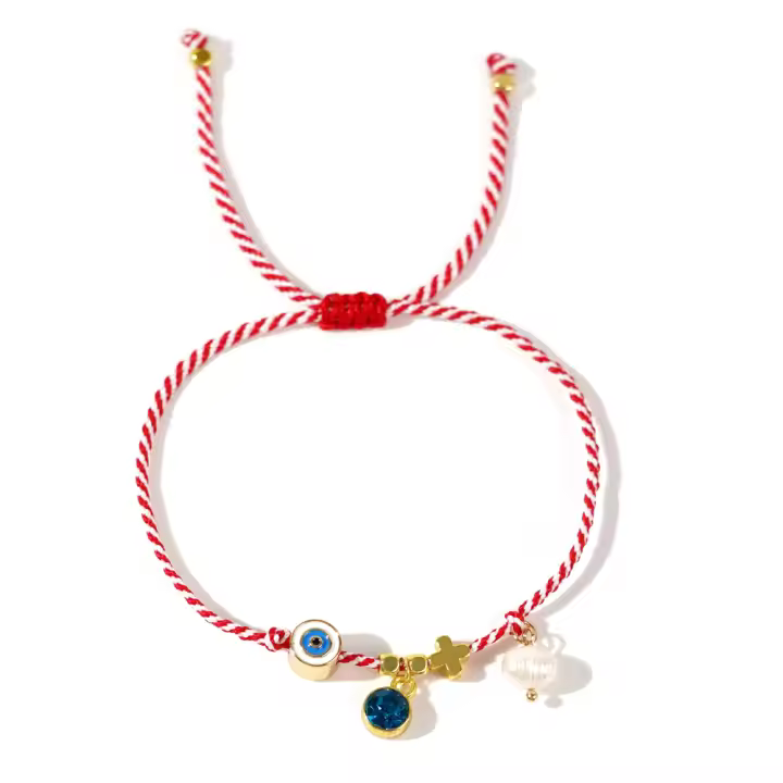 Pulsera Go2boho De Perlas De Agua Dulce Con Ojos Maléficos Cuadrados Y Cilindros Para Mujer Y Hombre Pulsera Clásica De Cadena Unisex - 1