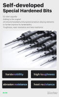 Destornillador De Mecánico pro De Alta Dureza Tipo Cruz Y Torx 0.6 Para Desmontaje De Teléfonos Móviles Relojes Tabletas Herramienta De Apertura Con Mango - details 6