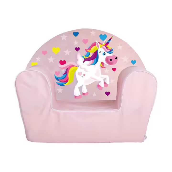 Sillón Infantil Rosa claro Unicornio - 1