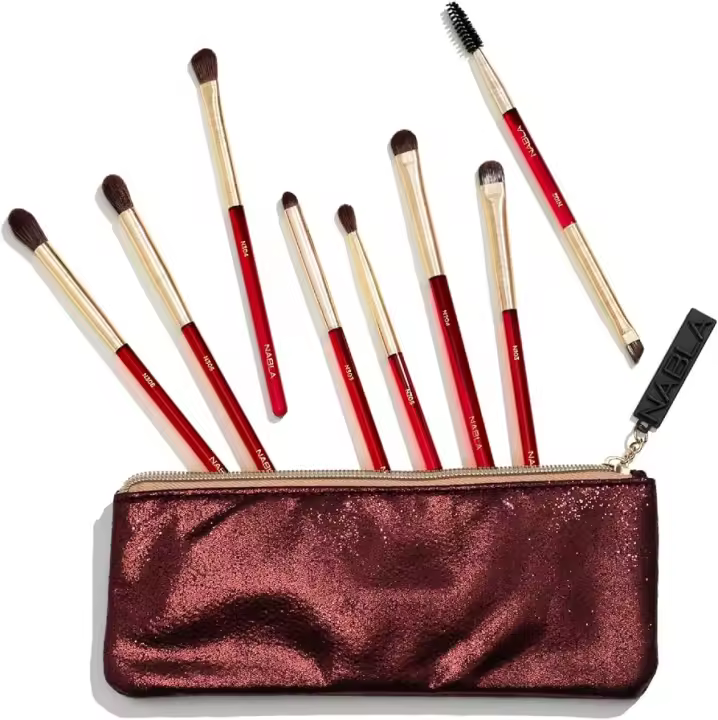 Nabla cosmetics set pinceles  ojos  con bolso - 1