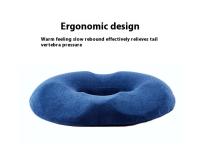 Cojín De Asiento Para Hemorroides Y Dolor De Cuerda Espinal Almohadilla De Lumbar Con Gel Soporte Para Cola De Caballo Removible Y Lavable Para Adultos - details 2