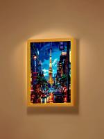 Lámpara De Noche LED En Forma De Luna Para Decoración Del Hogar Y Regalos Amigos Estilo Ciudad Tokyo Japan Fotografía Enmarcada Luz De Pintura - details 5