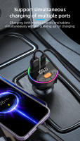 Transmisor FM Para Coche Cargador Rápido Para Teléfono Bluetooth 5.3 Kit De Audio MP3 QC3.0+PD30W Cargador Rápido Modulador FM LUTU C9S - details 3