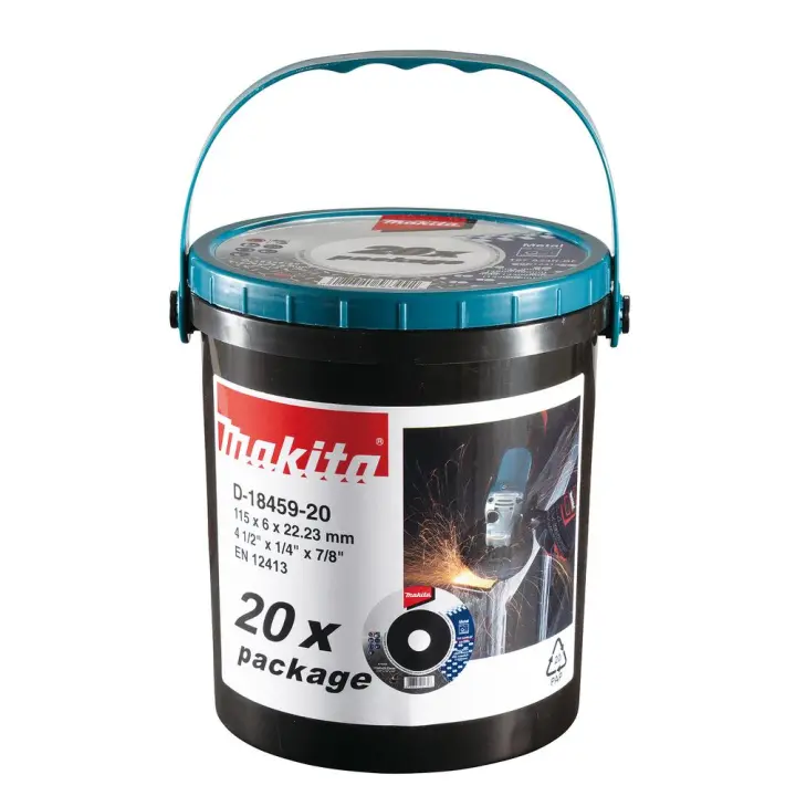 20 ud Disco de desbarbar metal 115 x 6 x 22 mm Makita - 1