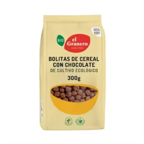 Bolitas Cereales Choco Bio 300g El Granero Integral - 1