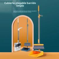 Juego De Escoba Y Escobilla Para El Hogar Con Cabeza De Limpieza Individual Y Plegable Incluye Papel De Aluminio Para Recoger Basura - details 16