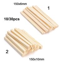 10/30pcs De 150mm De Altura Varillas Cuadradas De Pino Madera Premium Duradera Para Manualidades DIY Modelado Y Trabajos De Madera - details 1