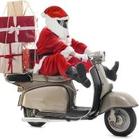 3Pcs Cubierta De Peluche Para Casco De Motocicleta Navidad Estilo Papá Noël Material Poliéster Y Algodón Regalo Personalizado Para Viajes Al Aire Libre - details 4