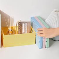 Cesta De Almacenamiento Plegable Para Escritorio De Dormitorio Ecológica De Plástico Para Libros Snacks Y Juguetes - details 5