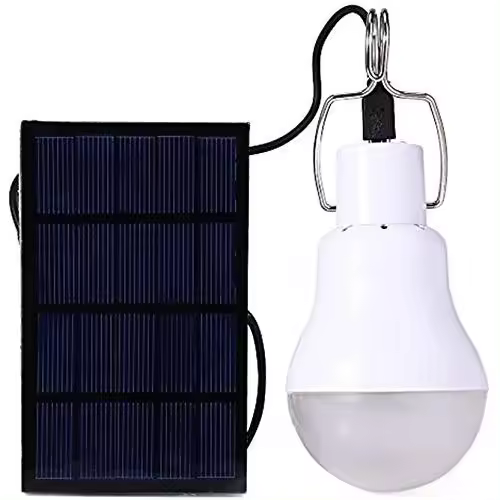 Lámpara Solar LED Impermeable Para Exteriores Cargada Por USB Luz De Emergencia Colgante Potente Para Interior Casa - 1